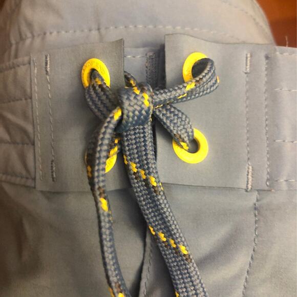 Lands' End Womens Blue Yellow Board Swim shorts size 12 - Picture 10 of 12